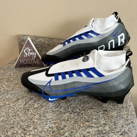 Nike Vapor Edge Pro 360 Royal Blue Black Football‎ Cleats DQ3670 041 Mens Sz 14